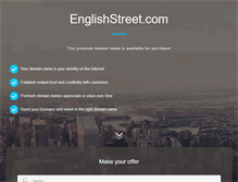 Tablet Screenshot of englishstreet.com